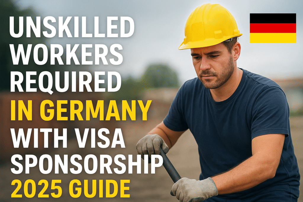 Unskilled Workers Required in Germany with Visa Sponsorship – 2025 Guide